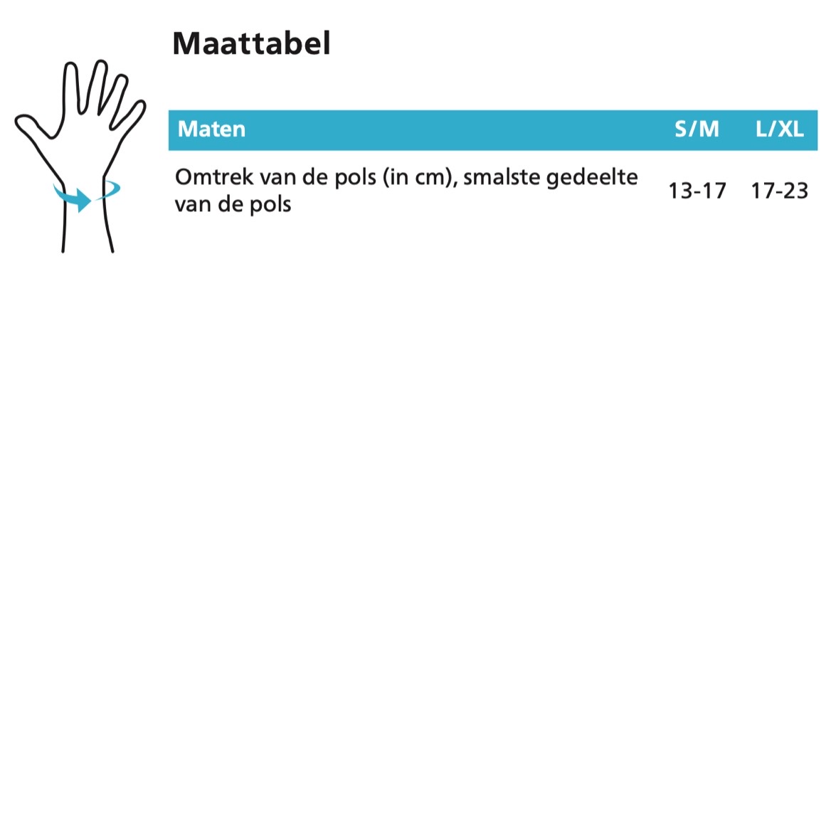 maattabel RhizoSupport